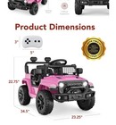 12v Blue Kids Ride On Toys Car Children Electric Truck W  Remote Control Led Mp3