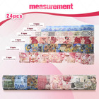 24 Rolls Vintage Washi Tape Set Retro Floral Scrapbook Journal Craft Diy