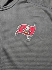 New Nike Tampa Bay Buccaneers Gray 1 2 Zip Dri-fit Pullover Jacket Men s Large