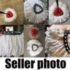 2-12pcs Reusable 360 Degree Replacement Mop Head  Triangular Microfiber Mop Pad