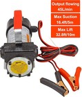 Dc Portable Electric Fuel Transfer Extractor Pump Diesel Oil Kerosene Auto 12v