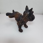 Scottie Dog Cast Iron Doorstop Bookend Hiked Leg Peeing Scottish Black Terrier 