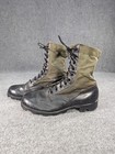 Vintage Vietnam Green Black Military Jungle Boots Size 10w Army Marine Boot