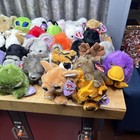 Vtg Puffkins Various Animals Plush Lot Of 50 Swibco No Duplicates W  Name Tags