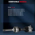 Cv Axle Shaft For Toyota 4runner 86-95  For Toyota Pickup 86-95