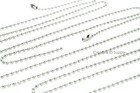 200 Pcs High Quality Stainless Steel Ball Chains 24  - 2 4mm Bead Military Spec