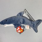 Ty Beanie Babies Crunch The Shark    plush Toy 1996 Fast Shipping Vintage Pvc