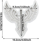 Cross Angel Wing Polymer Clay Mold Wing Cross Silicone Molds For Epoxy Resin Cas
