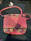 Vera Bradley Pink Pansy Bucket Shoulder Bag New