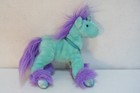 Animal Alley Darla Unicorn Teal Aqua Purple Hair Plush Stuffed Animal Nwt Rare