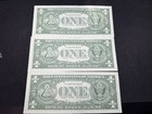  3  Consecutive Serial   1957 A Star Note Sc  1 Dollar Silver Certificates Z102