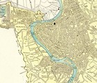 1901 Antique Rome Italy City Map George Cram Atlas Rome Street Map 8446