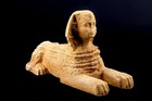 Hand Carved Sphinx Statue  Egyptian Replica Statue  Heavy Stone Home Decor