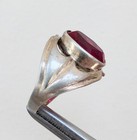 Ring     37 Vintage Soviet Ruby Ring  Silver 875     Ussr Ring 6 Size 16 50  4 06 Gr