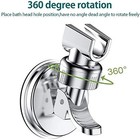 Adjustable Shower Head Holder Suction Cup Handheld Wall Mount Bathroom Bracket