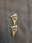 Vtg Three Tier Graduated  Ascending Pearl Cufflinks Anson Very Classy    