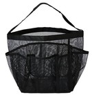 8 Pocket Black Shower Dry Hanging Bag Mesh Tote Bathroom Multi-purpose Dorm Gym