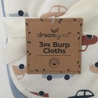 New Baby Burp Cloths Drool Bibs Pack Of 3 Cars Theme And Blue   Dreamgro