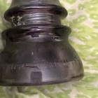 Vintage Whitall Tatum Co  Glass Insulator No  1 Amethyst Purple
