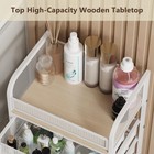 Makeup Organizer With 4 Drawers  Skincare Storage With Wheels Vanity Holder Rack