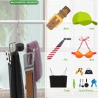 Ijifly Belt Hanger Stailess Steel Rotatable Belt Rack Closet Space-saving Org   