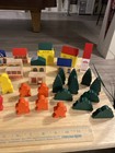 Brio Wooden Train Town Pieces Trees People Buildings Mixed Lot 50 Pieces Incl 