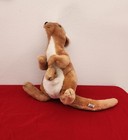 Vintage Dakin Kangaroo Baby Joey 1975 Plush Stuffed Animal 12  Tan Toy