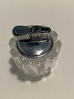 Vintage Heavy Crystal Prince Table Cigarette Lighter  Cigarette Box   Ashtray