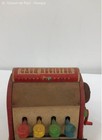 Vintage 1960s Fisher Price   972 Wooden Cash Register W  Handwritten Cash   Coin
