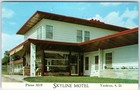 X2 Lot C1950s Yankton  Sd Skyline Motel Postcard Set Vintage Cars Us 81 Highway