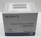 5 Sony Z7u Hd Hdv Mini Dv Tape Hdm-63vg For Hdr Hc9 Fx1 Fx7 Z7 Fx1000 Camcorder