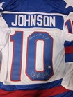Mark Johnson Signed 1980 Olympic Hockey Jersey  10  miracle On Ice  80 Gold Bas