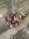 Silicone Round Beads Light Pink L Vee 15 Mm -    12 Pcs 
