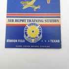 Vintage 1940 s Military Matchbook Cover Postcard Air Depot Training Stinson Fld