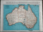 Vintage 1944 Atlas Map World War Ww Ii Australia New Zealand Borneo Oceania Etc 