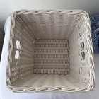 Pottery Barn Kids Large Tapered Square White Square Sabrina Basket Blue Gingham