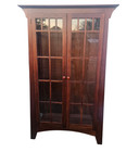 Ethan Allen American Impressions Curio Cabinet Display Hutch Mission Arts Crafts