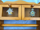Wooden Paper Towel Wax Aluminum Foil Dispenser Bird Houses Vintage 18 x13-1 2 x4