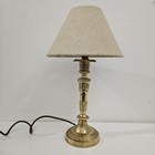 Vintage Brass Table Lamp Ornate Candlestick Column Bedside Light Dl600 Working