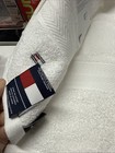 Tommy Hilfiger White Modern American Solid Cotton Bath Towel  Us 30 x54          