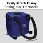 Portable Trash Can For Boating And Camping - Durable And Collapsible With Blue