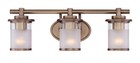 3-light Essence Bathroom Vanity Lights Fixture  23 25 Inch Wall Mount Sconce    
