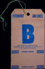 Piedmont Airlines Baggage Tag Stub Interline Transfer Flight Kansas City 10-91