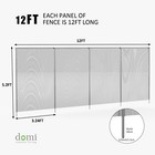 Domi 5 x48  Diy Pool Fence For Inground Pools outdoor Pool gray Pool Mesh