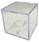 Csp Square Baseball Holder 2-piece Cube Ball Display Case With Built In Cradle