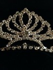 Rhinestone Tiara Crown Princess Pearl Women Girl Bridal Birthday Wedding Comb