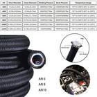 20ft 6an-8an-10an Black Nylon E85 Ptfe Oil Gas Fuel Line Hose W  10 Fittings Kit