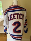 New York Rangers Leetch  2 Hockey Jersey White Blue Red Nhl - Retail  250