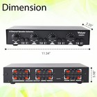 Vaiyer 4 Channel Speaker Selector Volume Control 600 Watts Impedance Matching