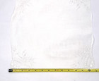 Vintage White Bridal Handkerchief Hankie Embroidered Floral Linen Lace